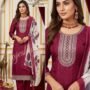 Rajeshwari Rangoli Silk Embroidered Salwar Set – Ready to Wear (D.No.1393)